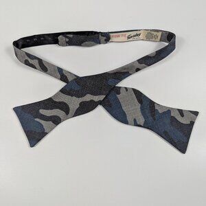 Bow Tie Tuesday Blue Camouflage Bow Tie